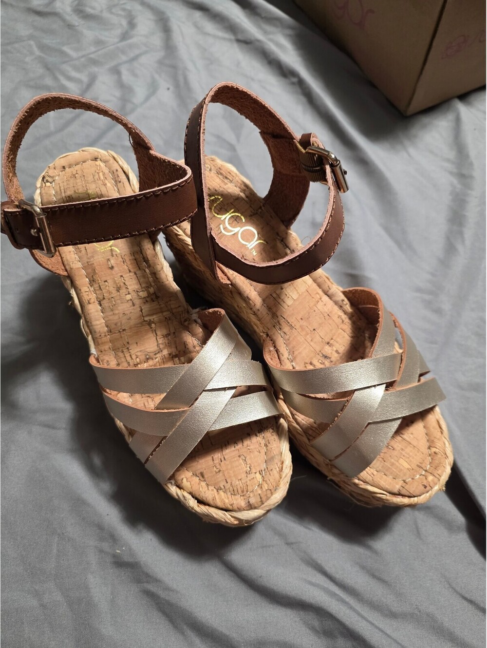 NEW Womens SUGAR brand Espadrille wedge heels size 6